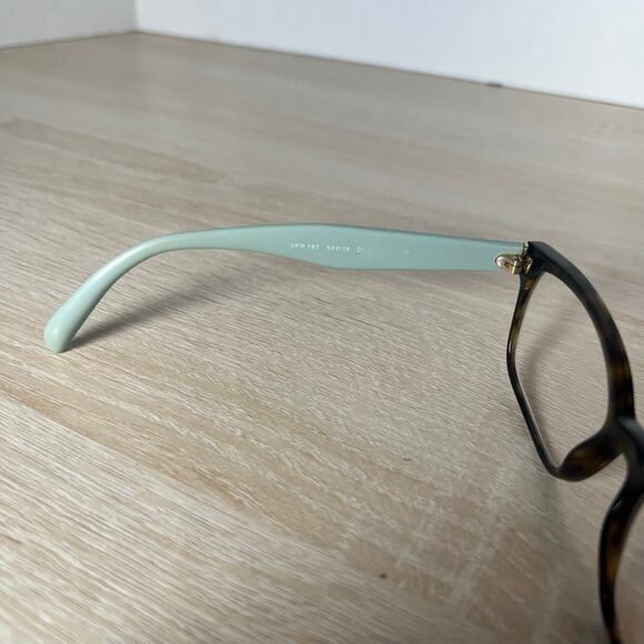 Prada VPR18T 2AU-1O1 Eyeglasses Brown Blue Frames 53-16-140 Made in Italy - Picture 4 of 10